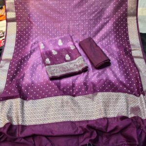 Semi Chiffon Silk Suit