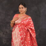 Katan Silk Saree – Intricate Jaal Weave
