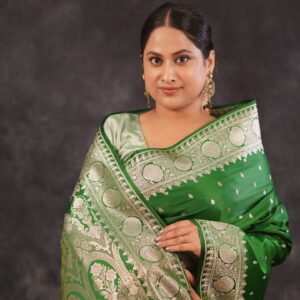 Mashru Silk Saree – Heritage Weave of Elegance