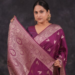 Purple Soft Silk Saree – Grace with Elegance